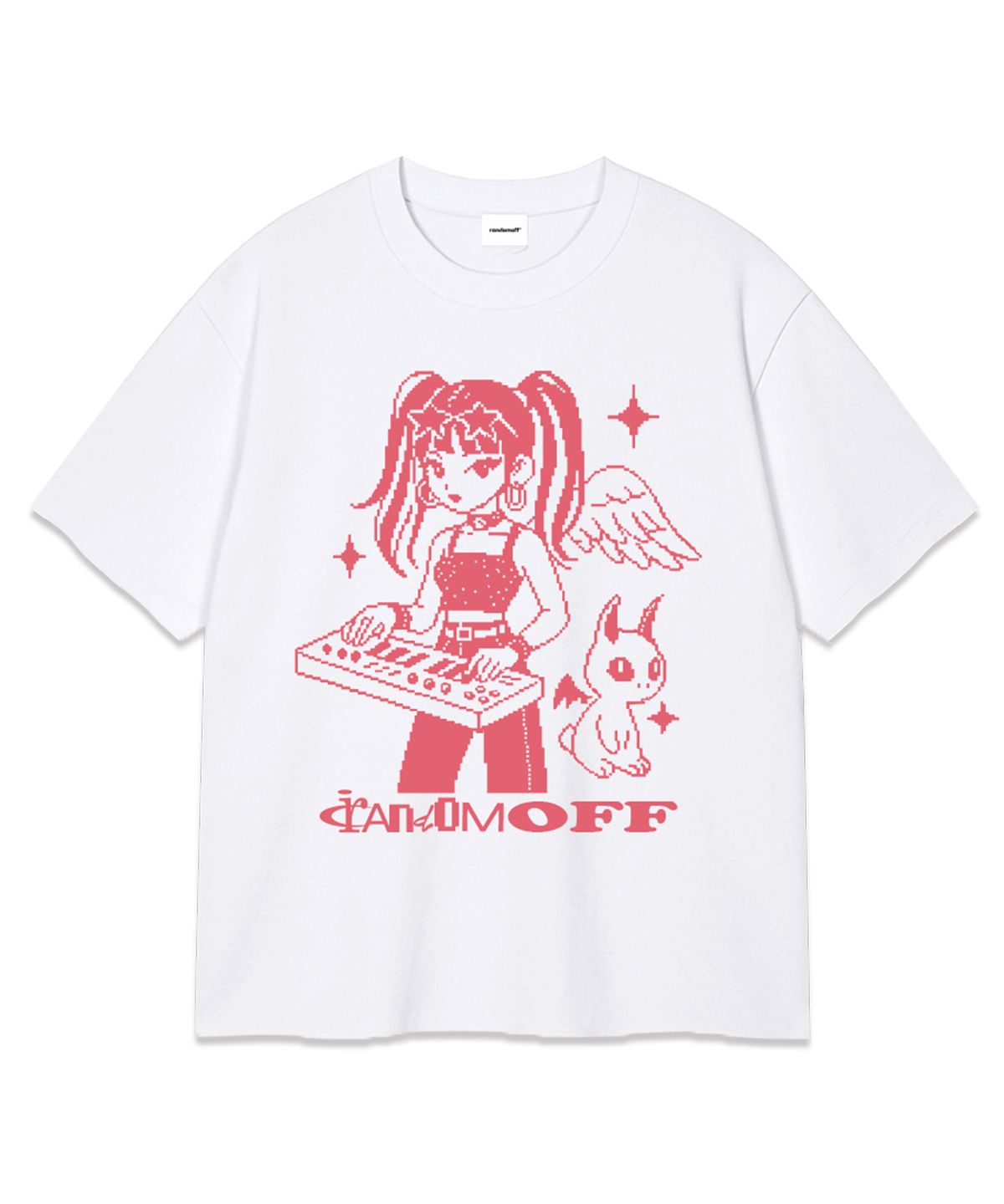 랜덤오프(RANDOMOFF) PIXEL SYNTH KID OVER FIT T-SHIRT (3color)