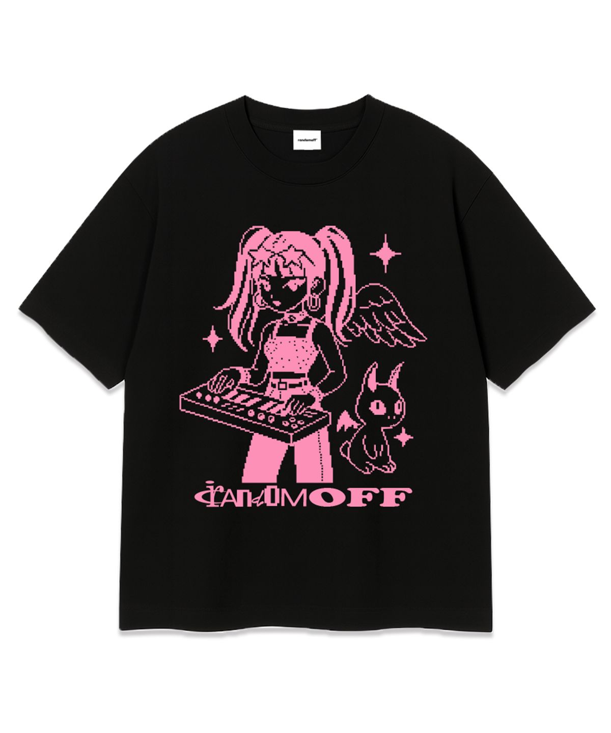 랜덤오프(RANDOMOFF) PIXEL SYNTH KID OVER FIT T-SHIRT (3color)