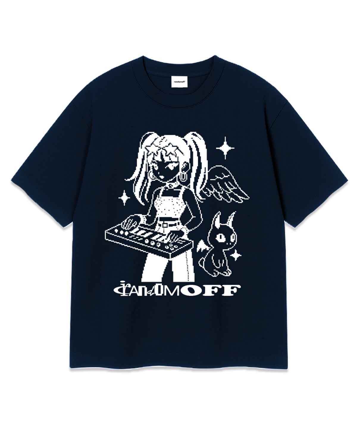 랜덤오프(RANDOMOFF) PIXEL SYNTH KID OVER FIT T-SHIRT (3color)