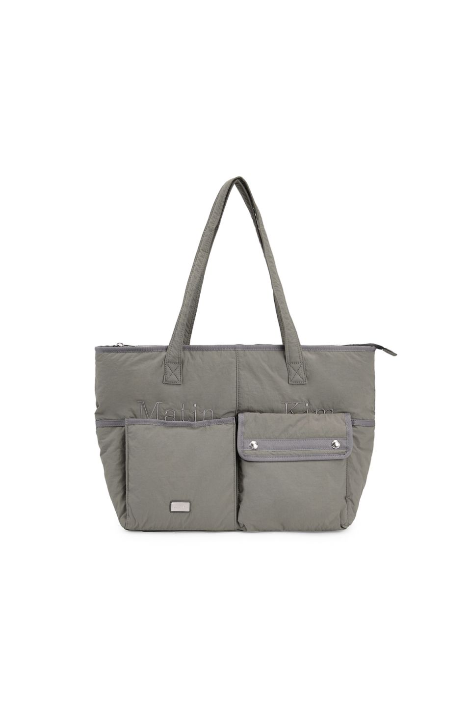 MUSINSA公式 | MATIN KIM POCKET UTILITY NYLON BIG SHOULDER BAG IN KHAKI