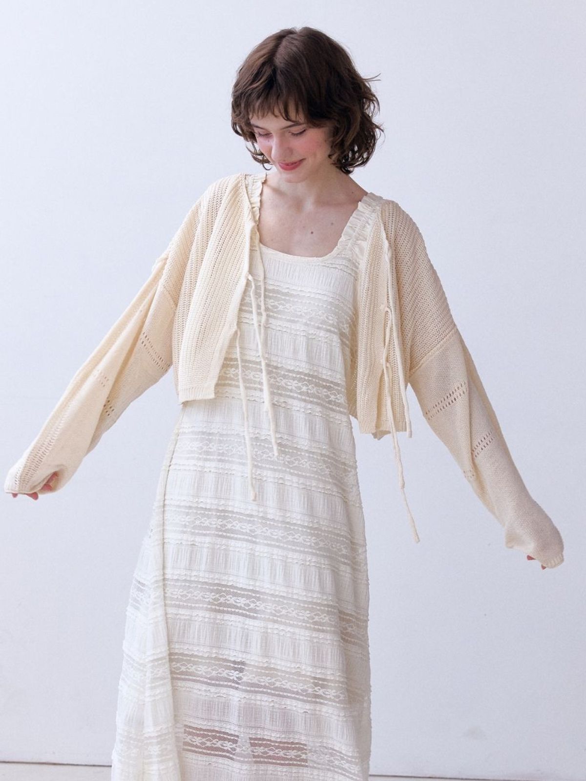 패브릭서울(FABRICSEOUL) summer hachi sweater cardigan_ivory