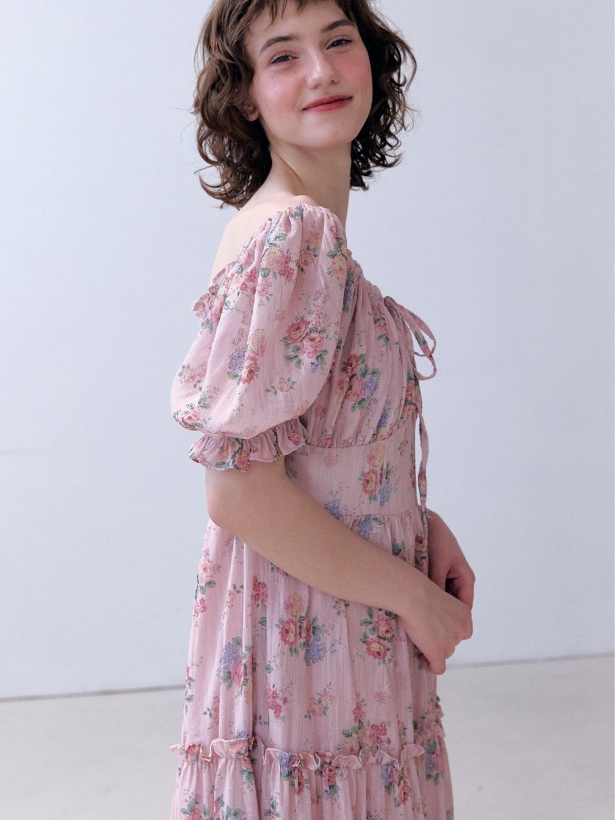 패브릭서울(FABRICSEOUL) muse cancan floral maxi dress