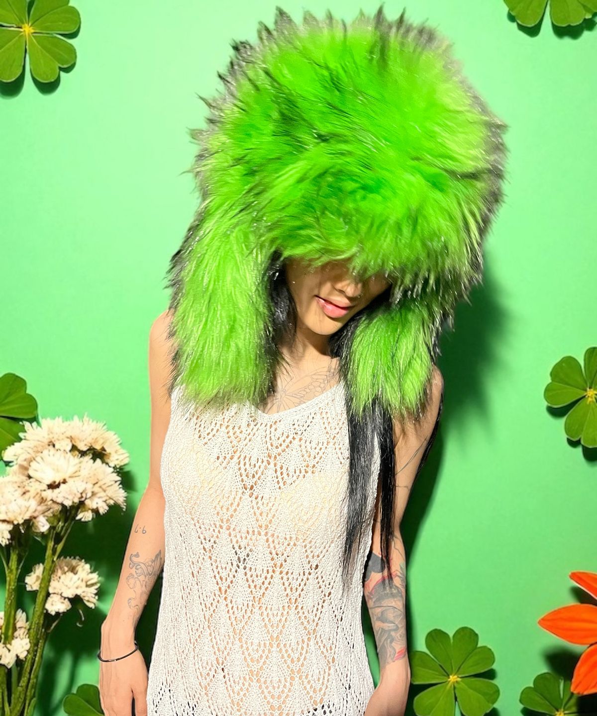 본슬리피(BORN SLIPPY) Crochet Knit Dress (Ivory)