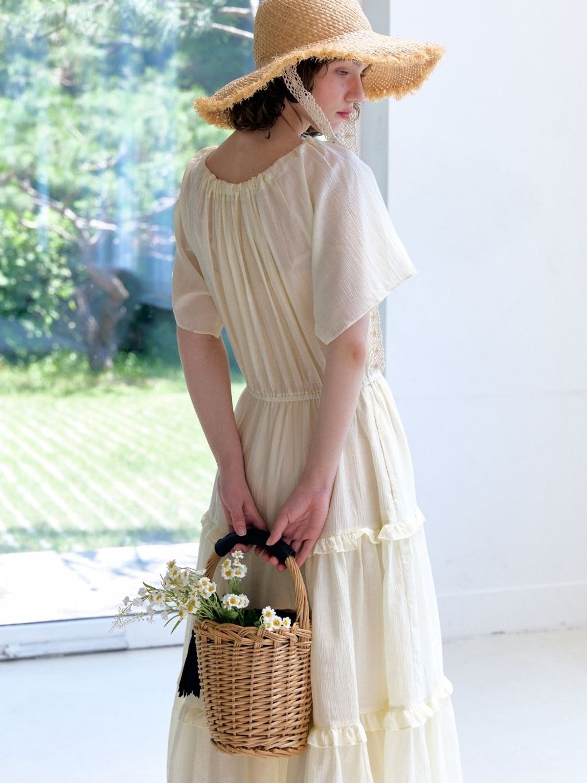 패브릭서울(FABRICSEOUL) picnic cancan maxi dress