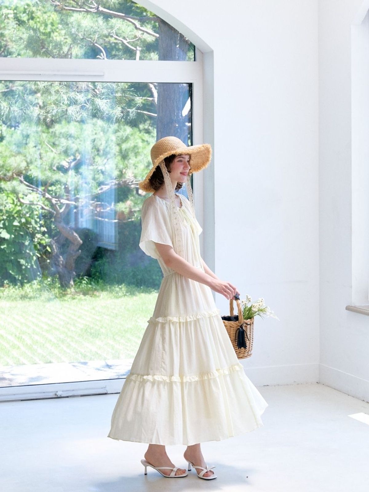 패브릭서울(FABRICSEOUL) picnic cancan maxi dress