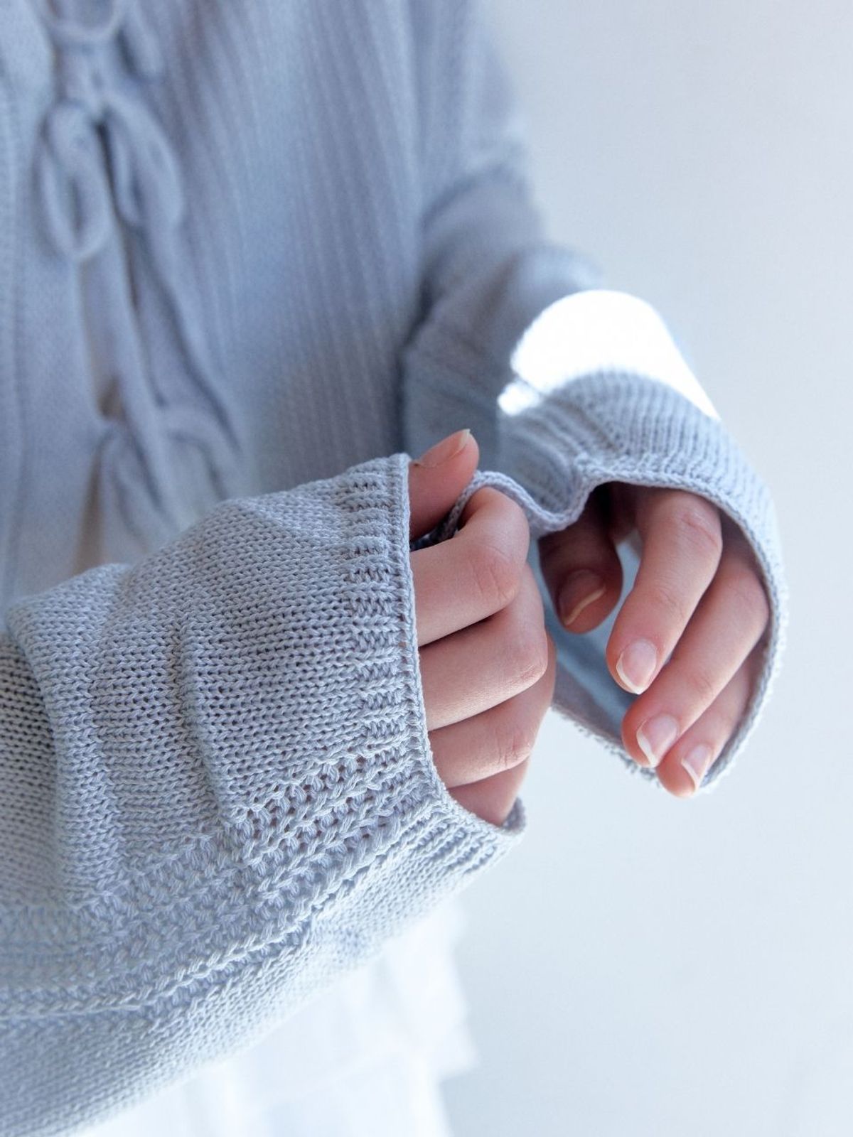 패브릭서울(FABRICSEOUL) summer hachi sweater cardigan_blue