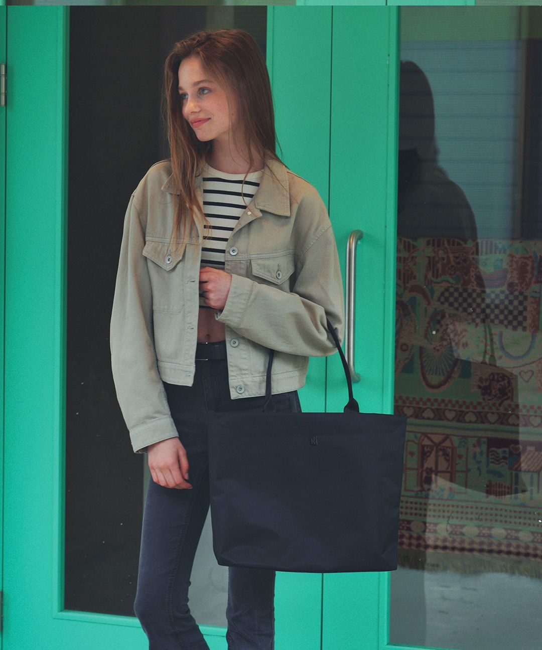 MUSINSA | TRM TRM Recycled Nylon Square Shopper Bag T04W