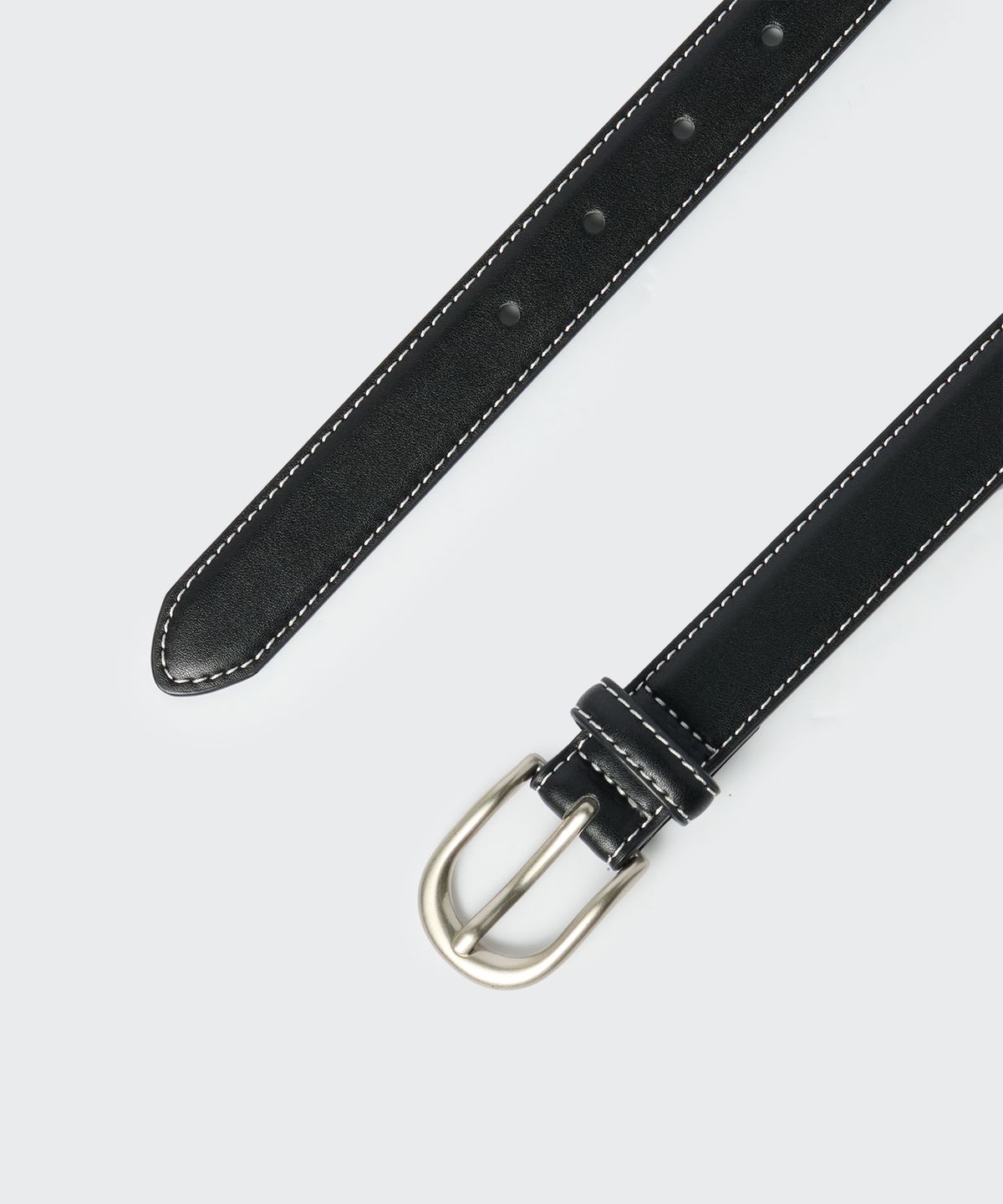 무신사 스탠다드(MUSINSA STANDARD) 신세틱 레더 스티치 벨트_25mm