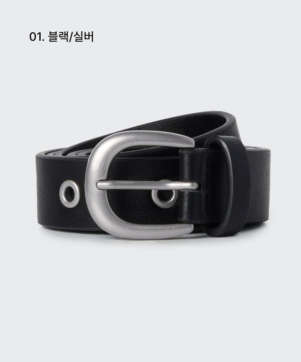 무신사 스탠다드(MUSINSA STANDARD) 신세틱 레더 아일렛 벨트_25mm