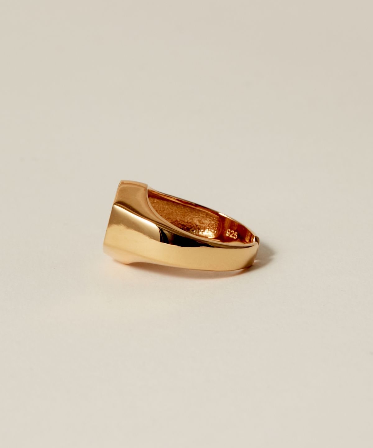노비스도쿄(NOVICE TOKYO) 헥사곤 스톤 모티프 링 Hexagon Stone Motif Ring［Silver925］ / Gold