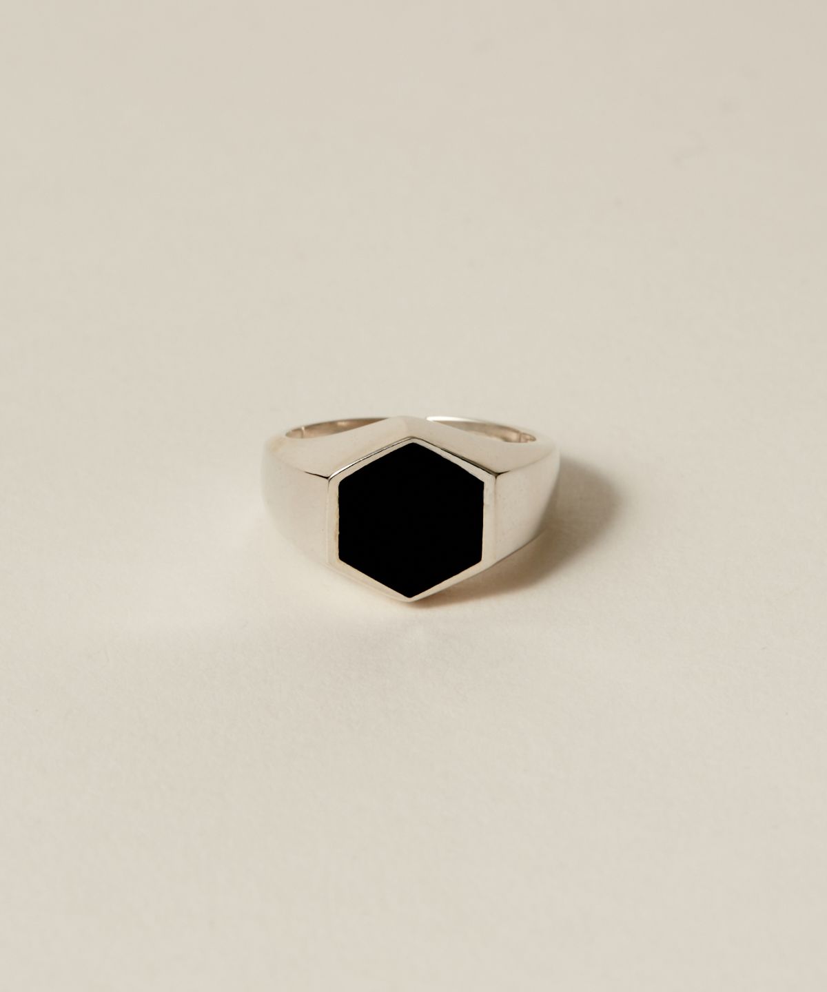 노비스도쿄(NOVICE TOKYO) 헥사곤 스톤 모티프 링 Hexagon Stone Motif Ring［Silver925］ / Silver