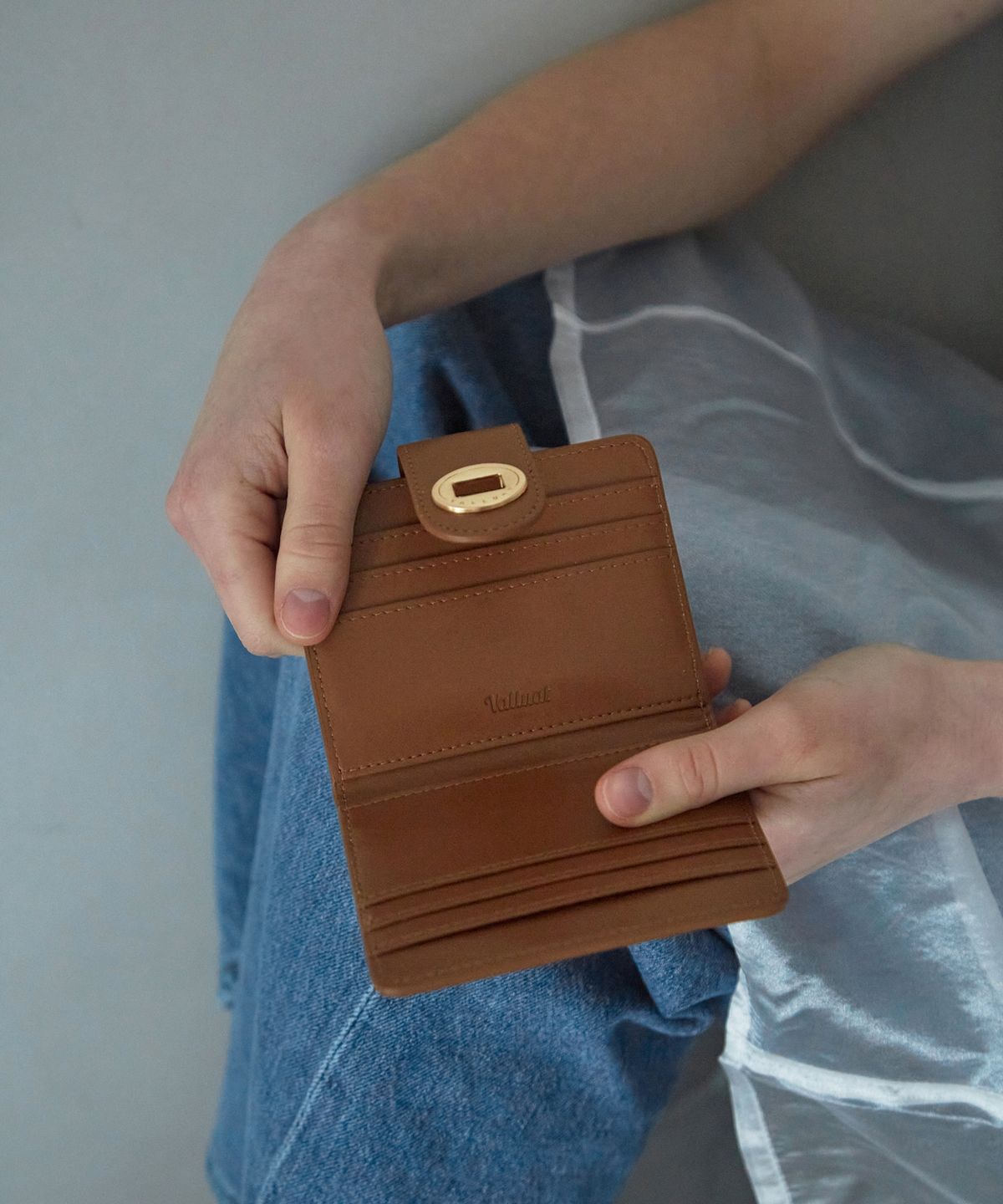 벨류엣(VALLUAT) Moa card wallet_Brown