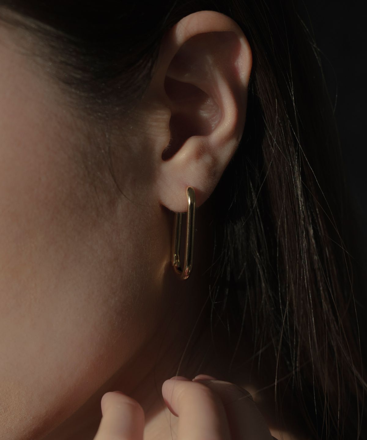 노비스도쿄(NOVICE TOKYO) 힌지 타원형 피어스 Hinged Oval Pierce / Gold