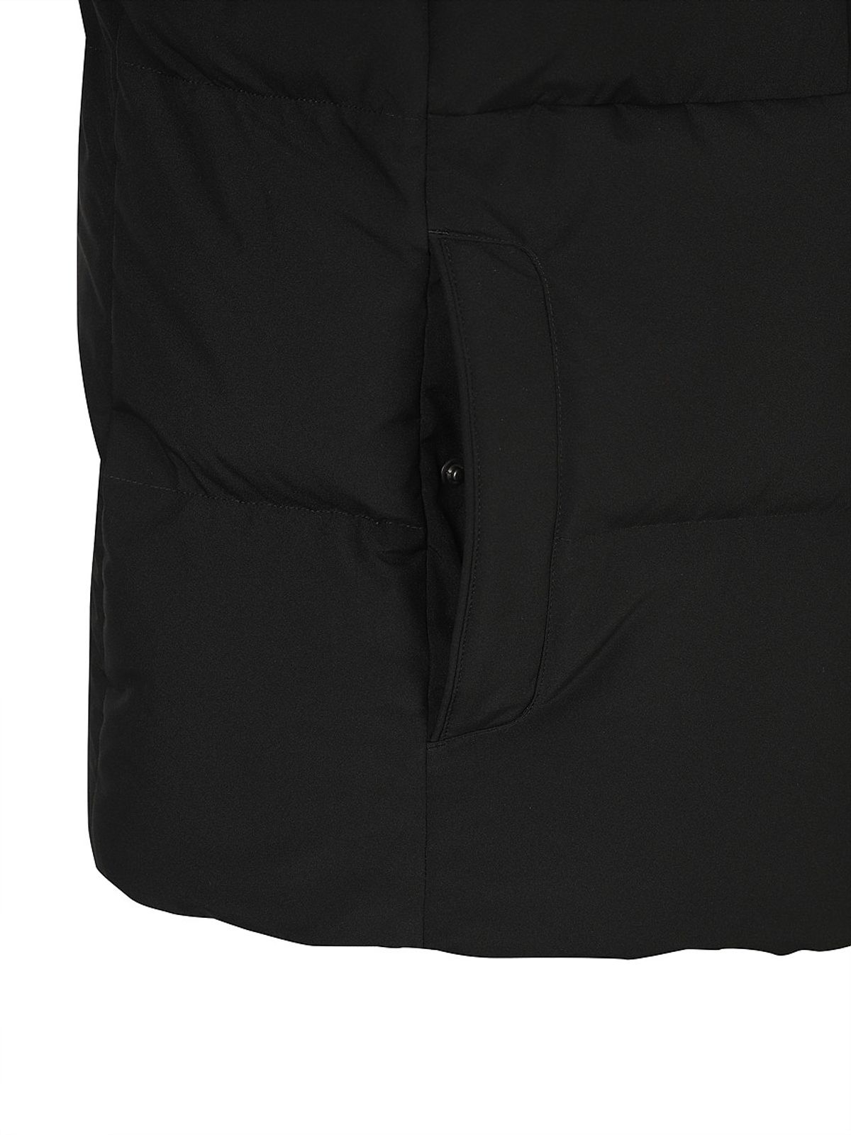 디스커버리 익스페디션(DISCOVERY EXPEDITION) 여성 레스터G 하이넥 구스다운 숏패딩 (BLACK)