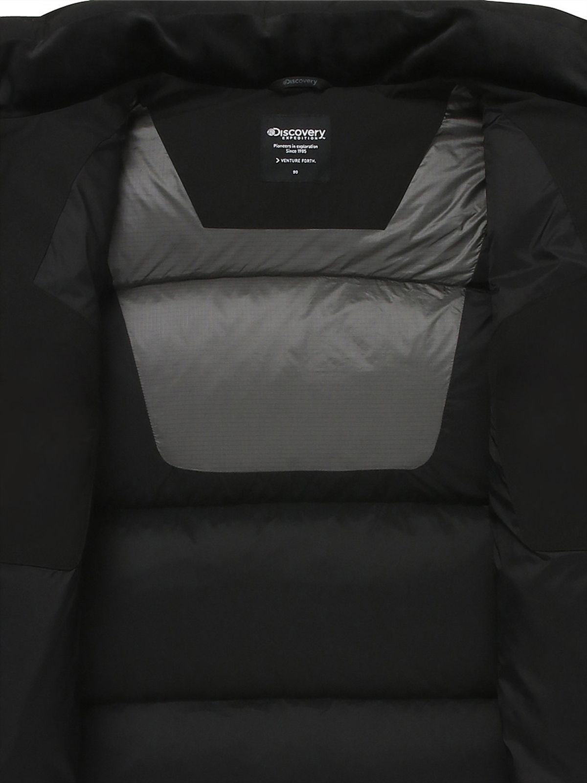 디스커버리 익스페디션(DISCOVERY EXPEDITION) 여성 레스터G 하이넥 구스다운 숏패딩 (BLACK)
