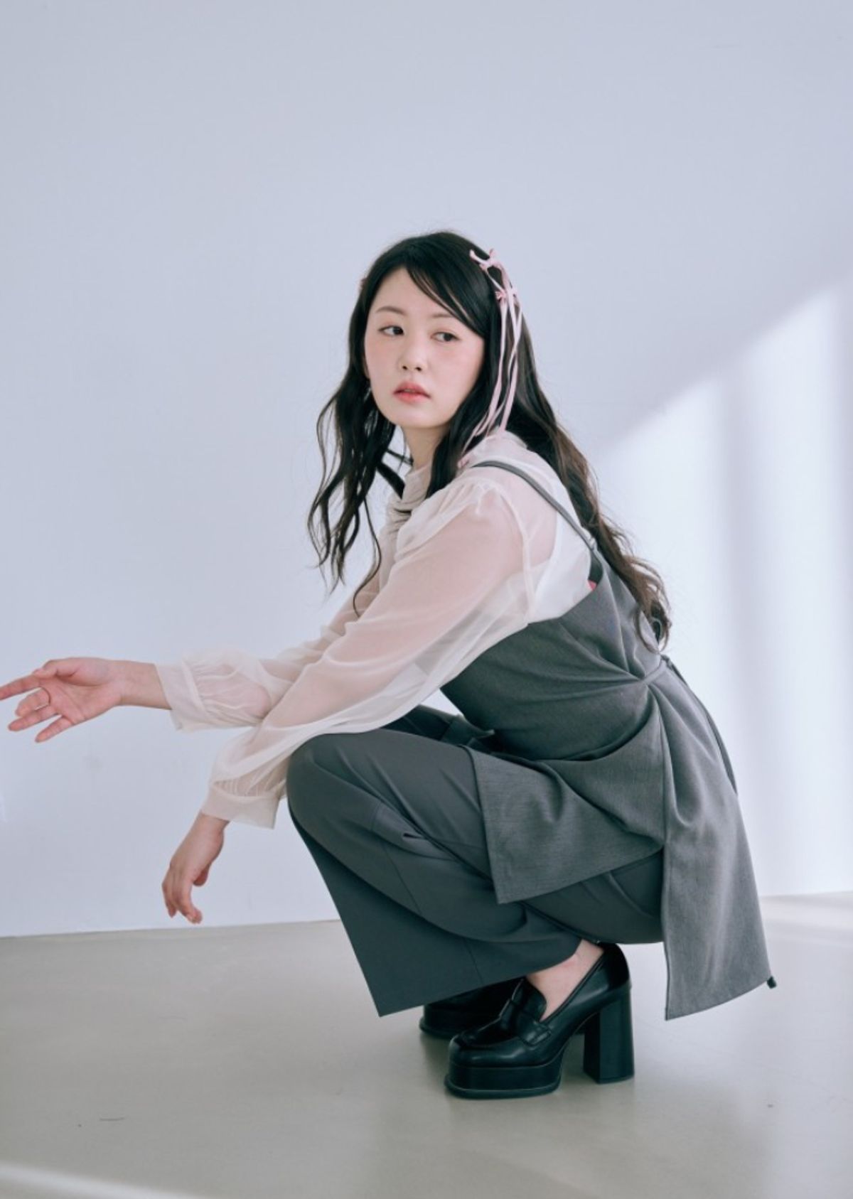 바이서우(BYSEOWOO) 알리 투웨이 심플 원피스 그레이