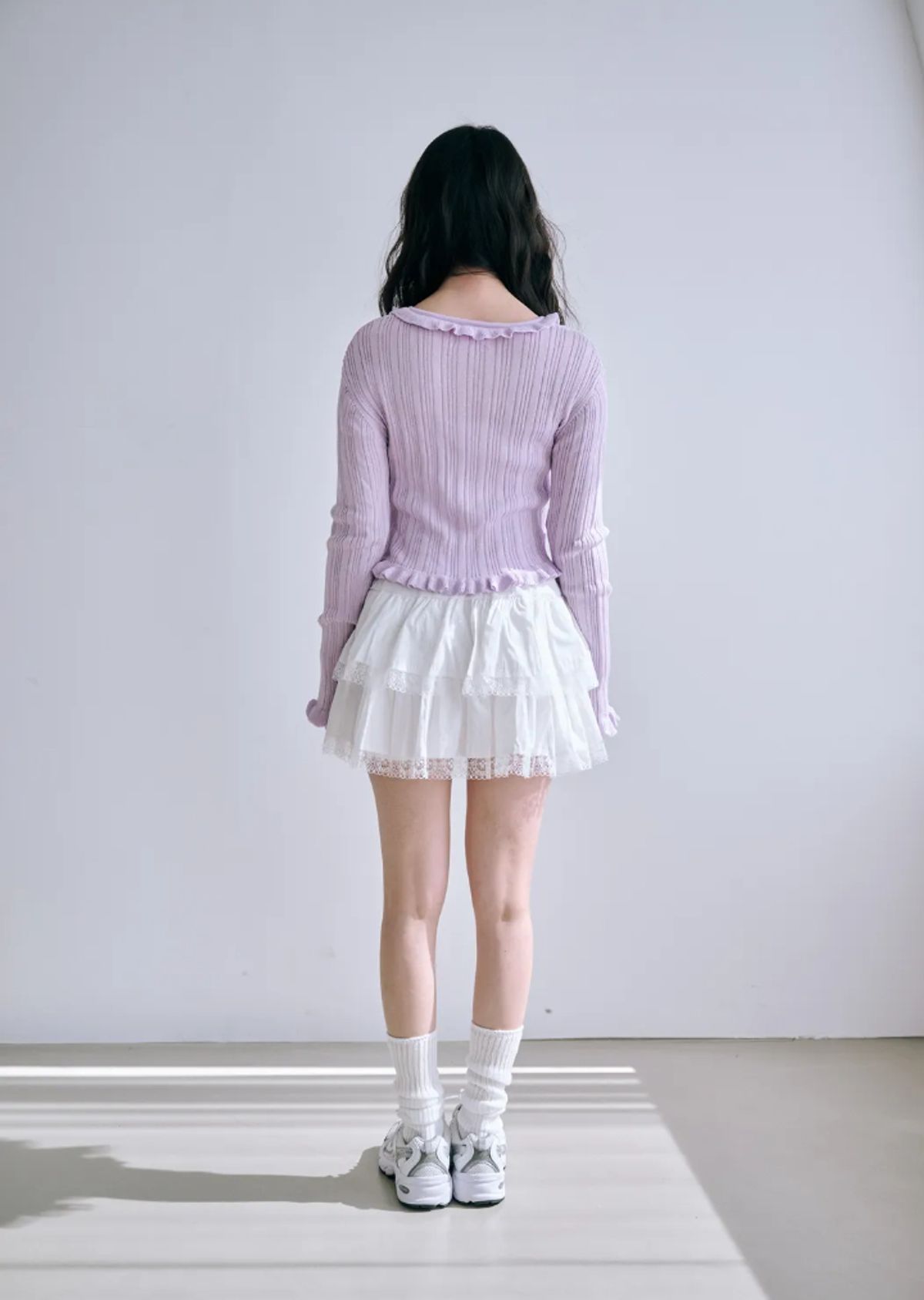 바이서우(BYSEOWOO) 로사 프릴 가디건