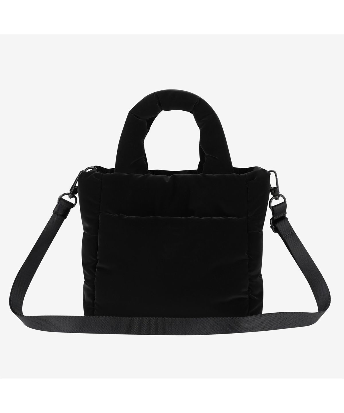 노스페이스(THE NORTH FACE) NN2PR68K 화이트라벨 플럼피 토트백 미니 MATT BLACK