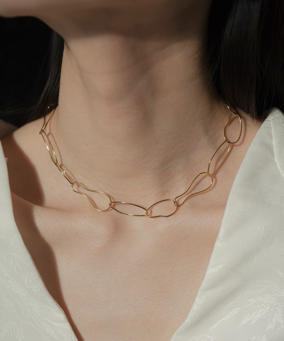 노비스도쿄(NOVICE TOKYO) 오벌 체인 목걸이 Oval Chain Choker / Gold
