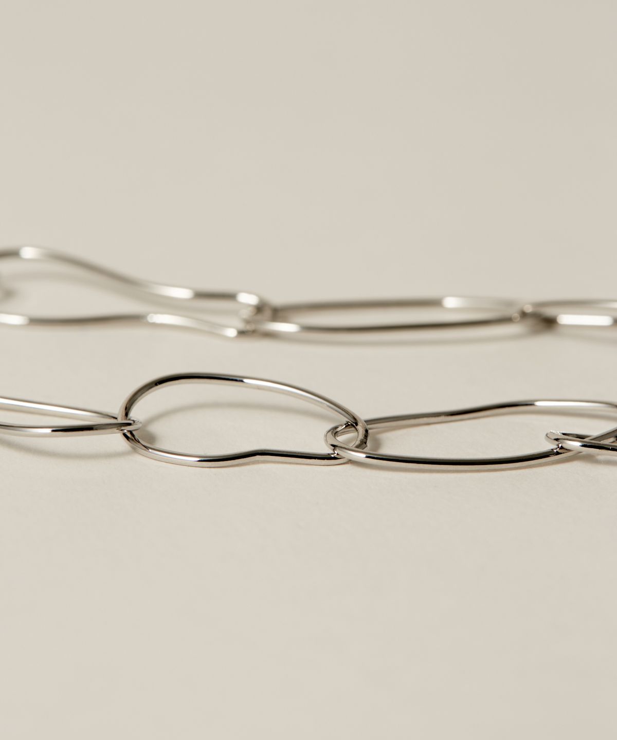 노비스도쿄(NOVICE TOKYO) 오벌 체인 목걸이 Oval Chain Choker / Silver