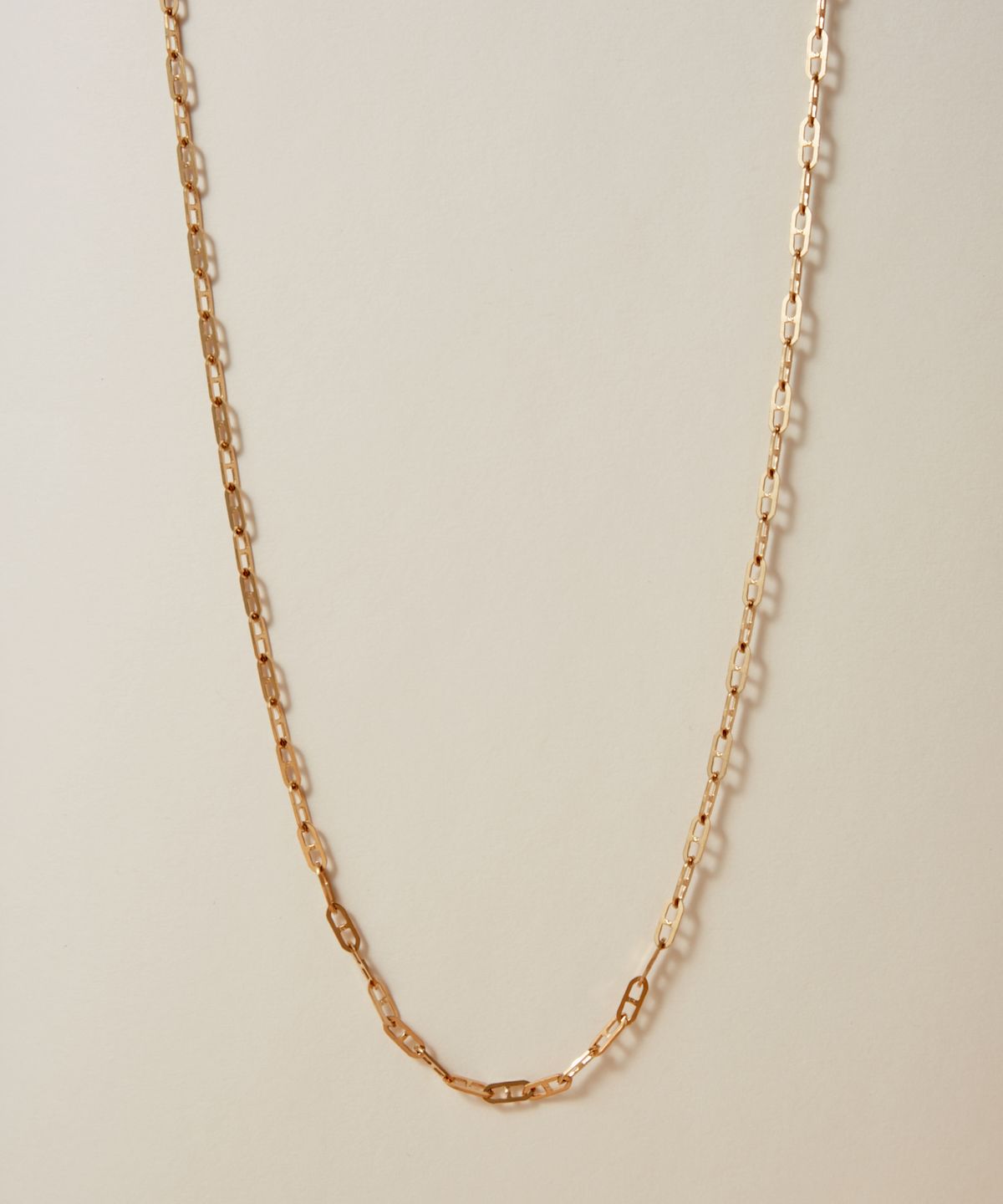 노비스도쿄(NOVICE TOKYO) 오벌 체인 롱 목걸이 Oval Chain Long Necklace［Stainless］ / Gold