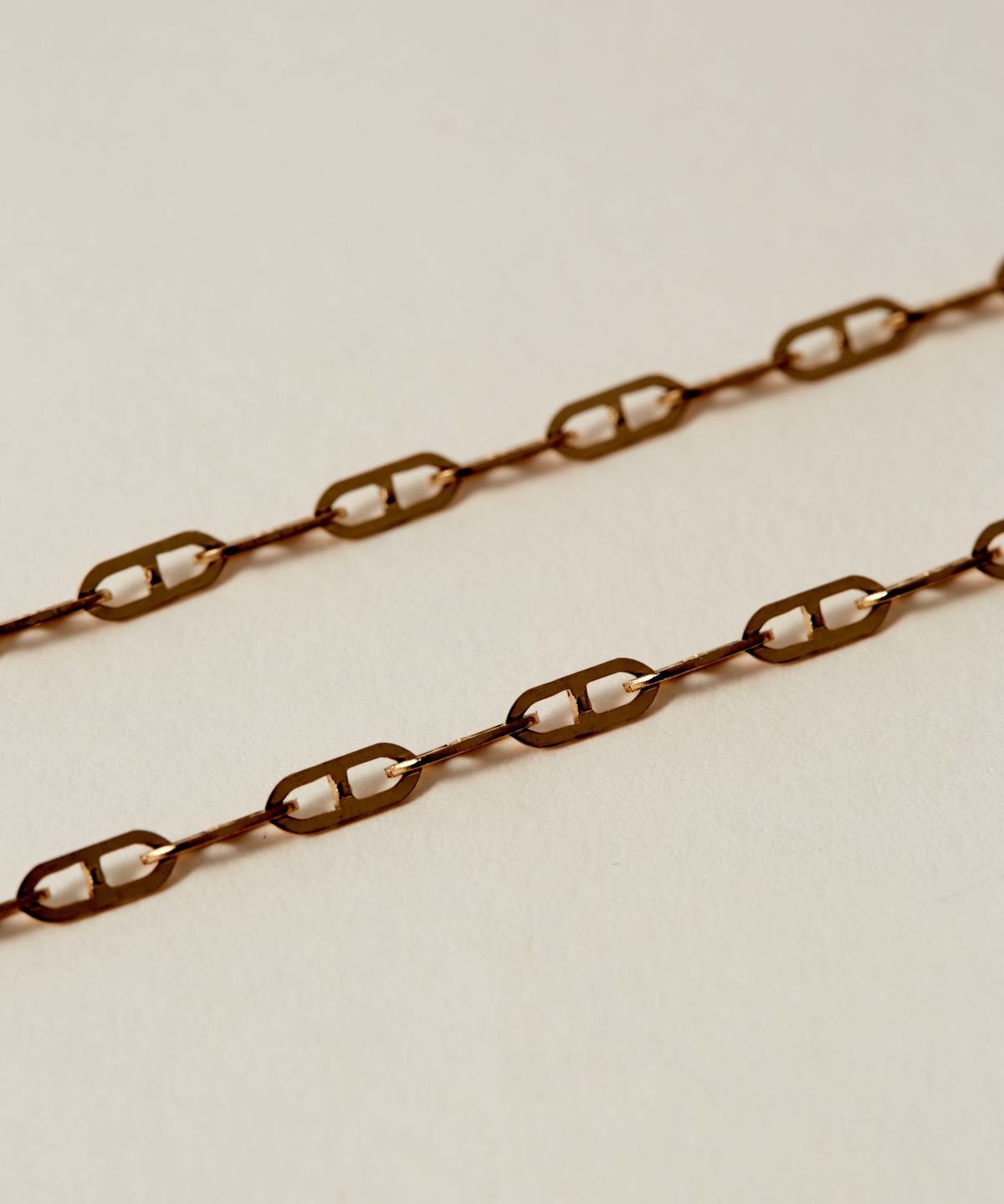 노비스도쿄(NOVICE TOKYO) 오벌 체인 롱 목걸이 Oval Chain Long Necklace［Stainless］ / Gold