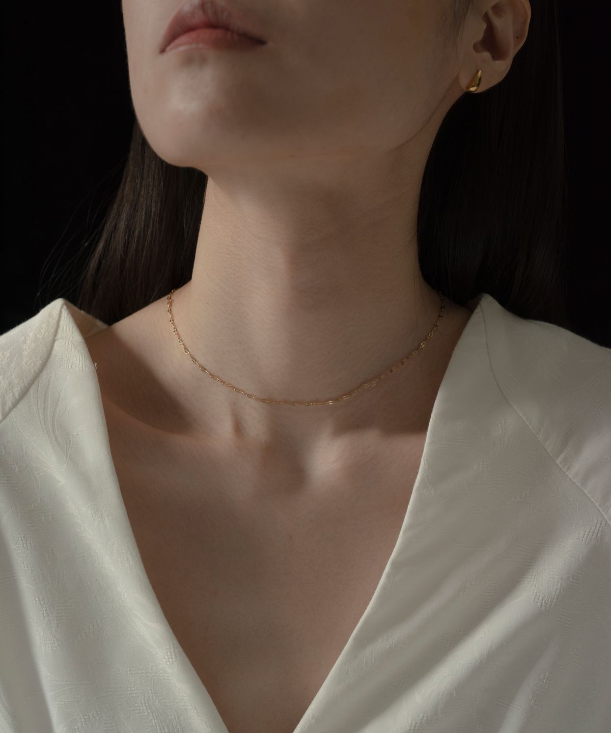 노비스도쿄(NOVICE TOKYO) 페탈 체인 목걸이 Petal Chain Necklace［Stainless］ / Gold