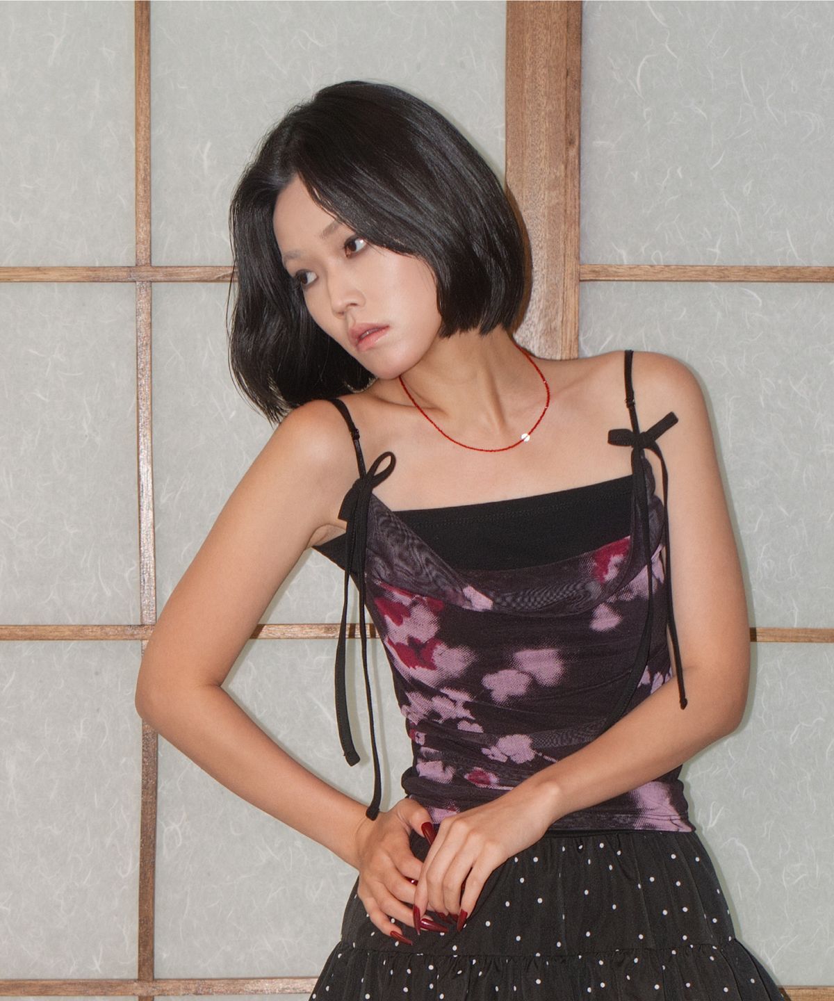 미미몽드(MIMI MONDE) 카울 메쉬 탑(사쿠라)