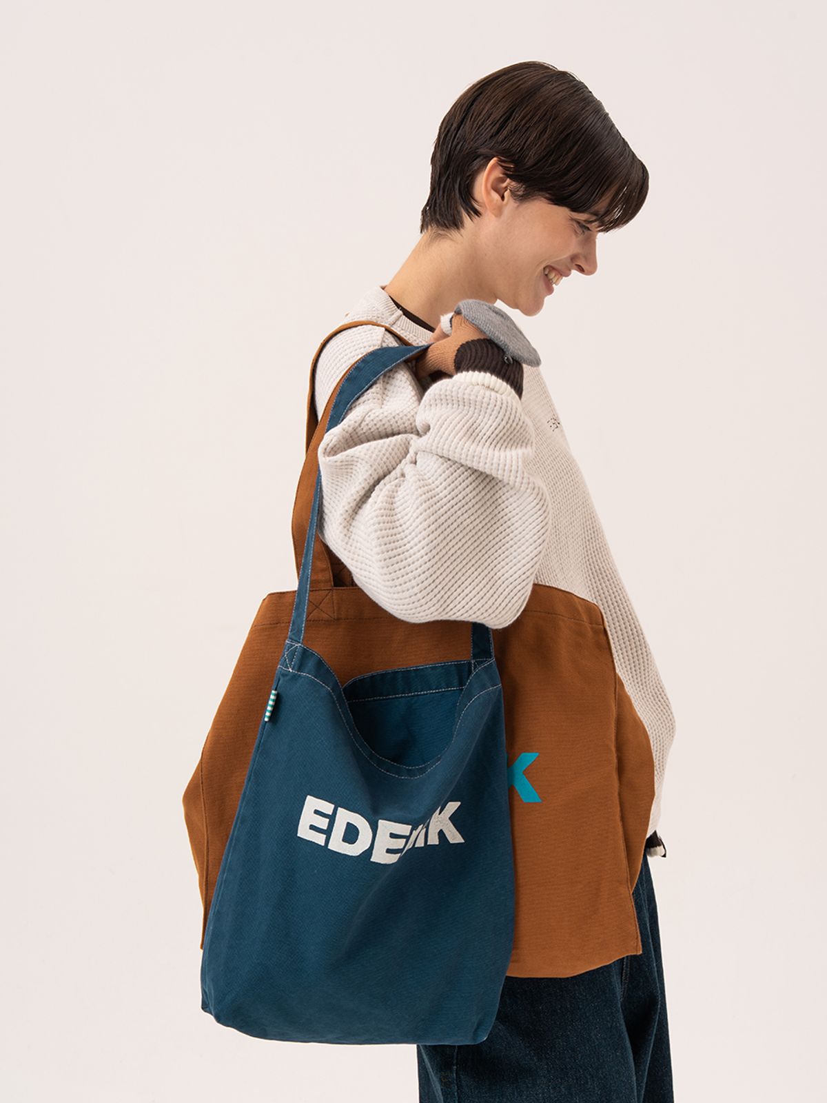 에데닉(EDENIK) 에데닉 미디움 에코백_레오파드