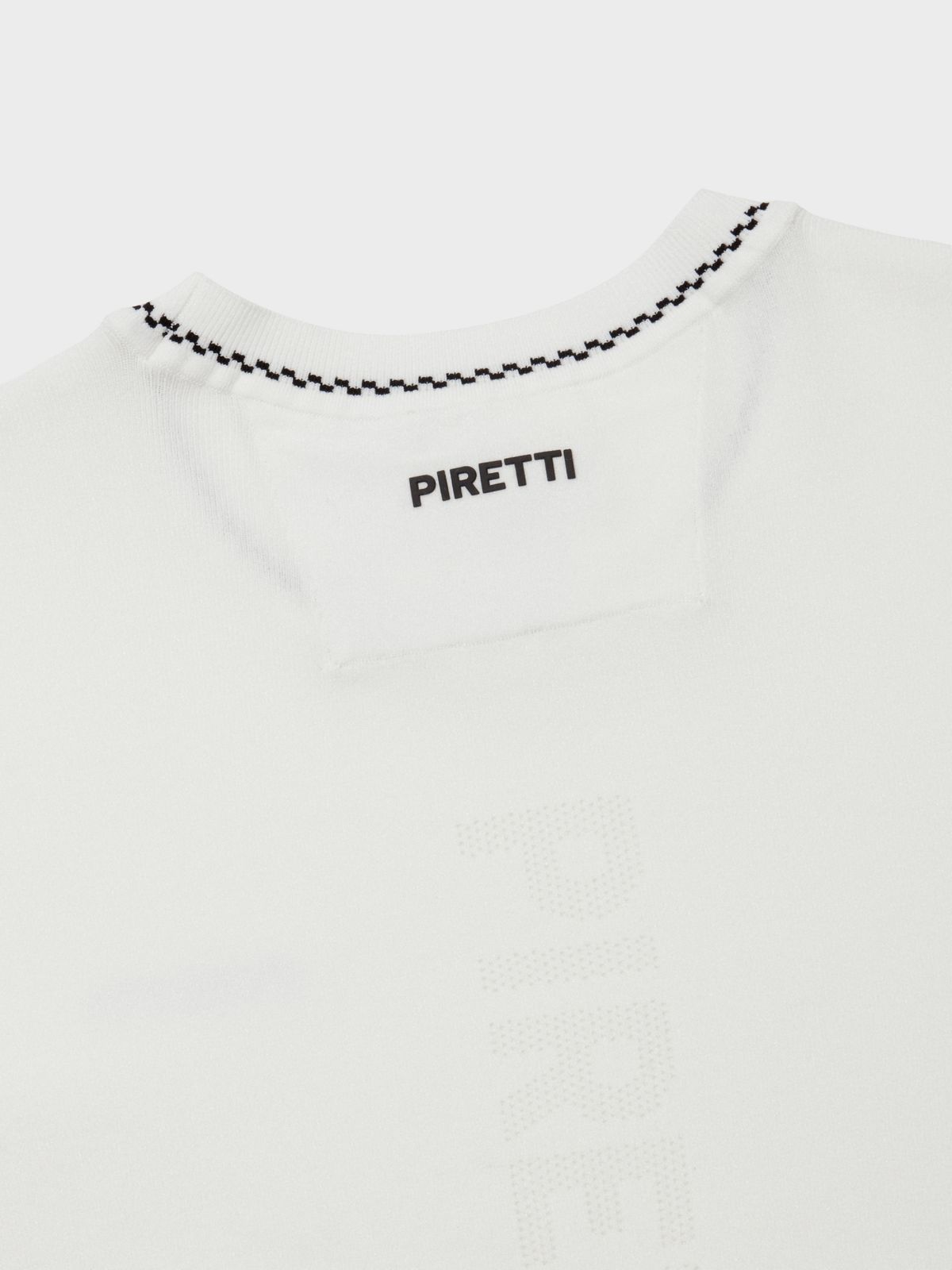 피레티(PIRETTI) 엘리트 반팔 크루넥 스웨터_White
