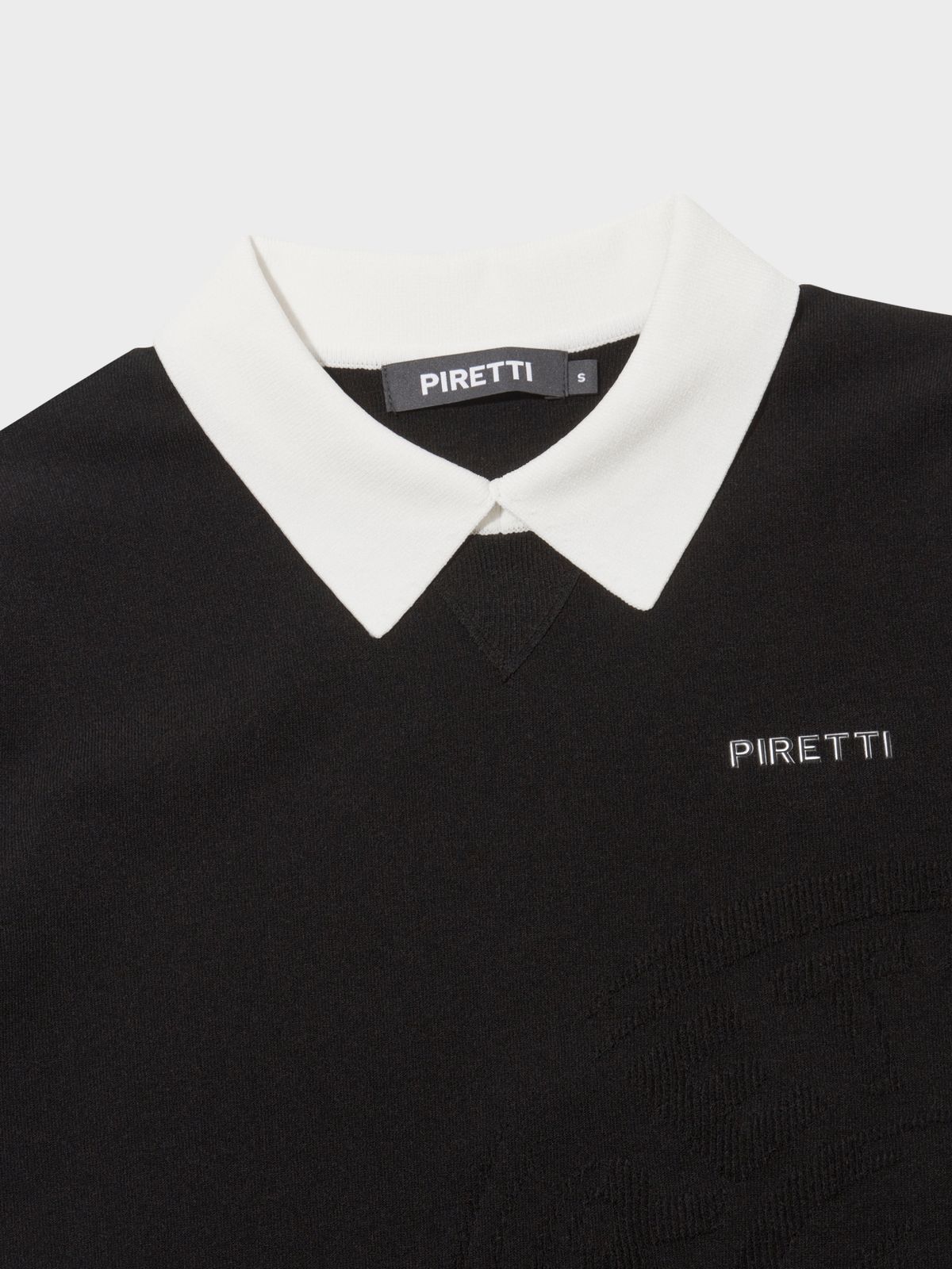 피레티(PIRETTI) 엘리트 반팔 스웨터 W_Black