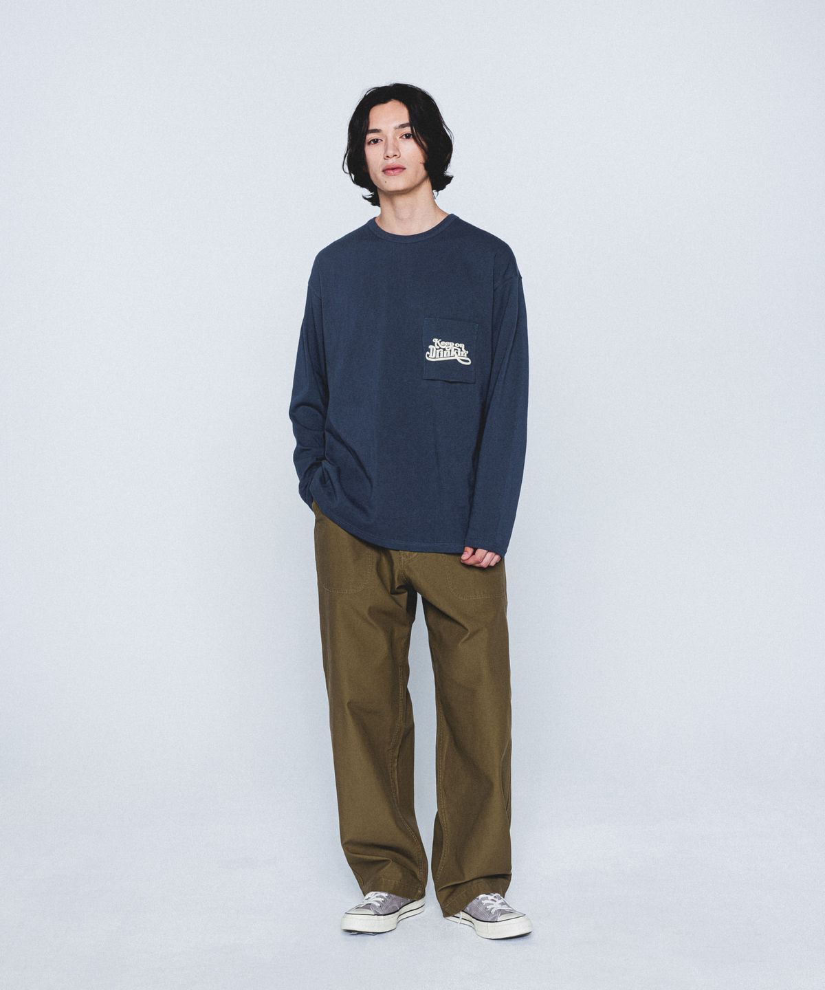 에스피오나지(ESPIONAGE) Swiss Army Work Pants Earth Brown