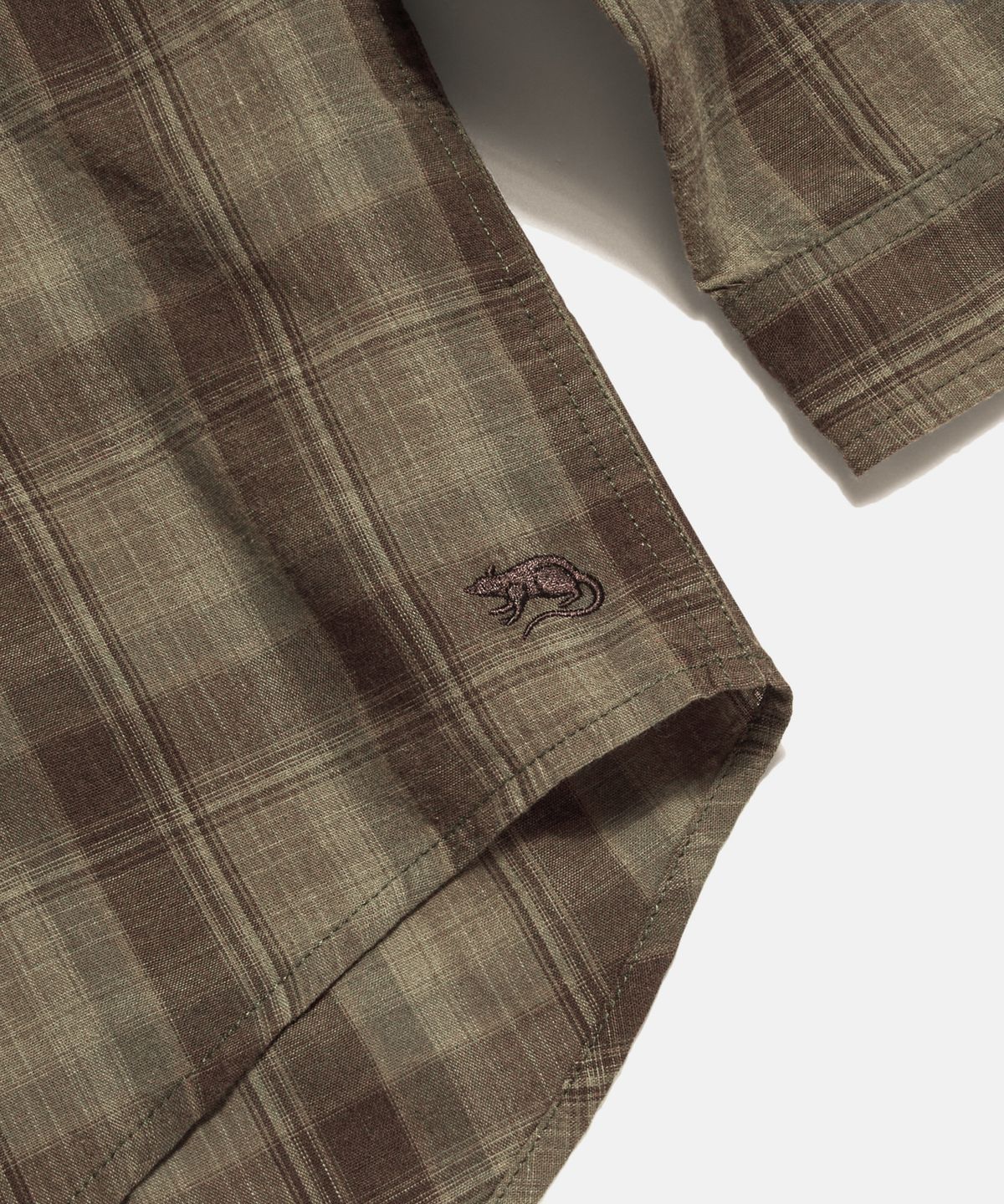 에스피오나지(ESPIONAGE) Vintage Plaid Comfy Shirt Mocha