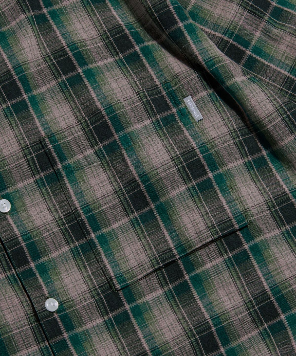 에스피오나지(ESPIONAGE) Vintage Plaid Comfy Shirt Indi Pink