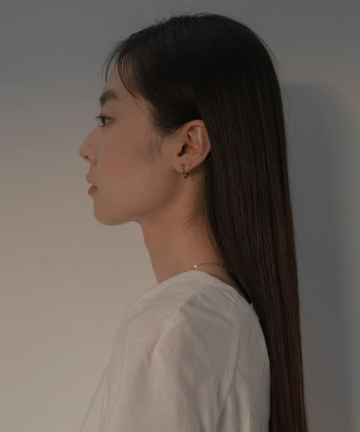 노비스도쿄(NOVICE TOKYO) 심플 후프 귀걸이 Simple Hoop Earring [Stainless] / Gold
