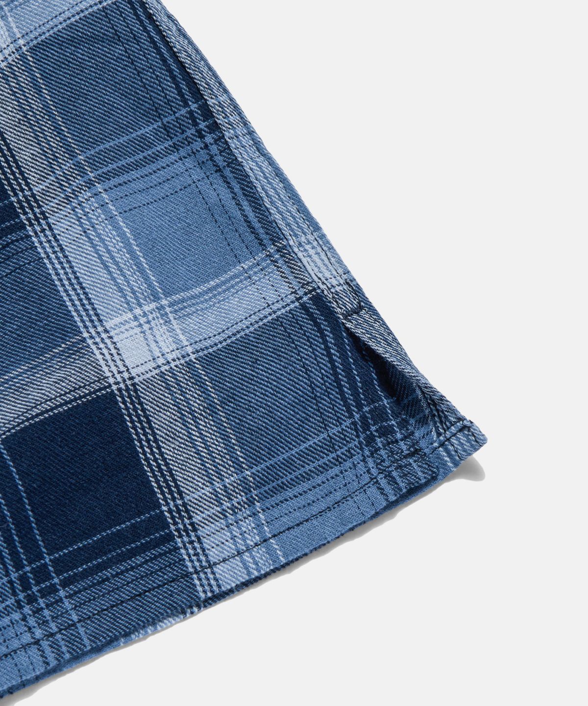 에스피오나지(ESPIONAGE) Multi Plaid 2Pocket Shirt Navy