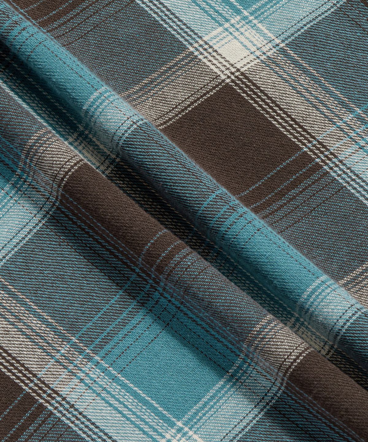 에스피오나지(ESPIONAGE) Multi Plaid 2Pocket Shirt Blue