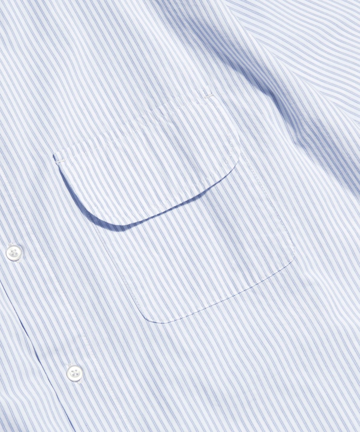 에스피오나지(ESPIONAGE) Vintage Stripe Flap Pocket Shirt White