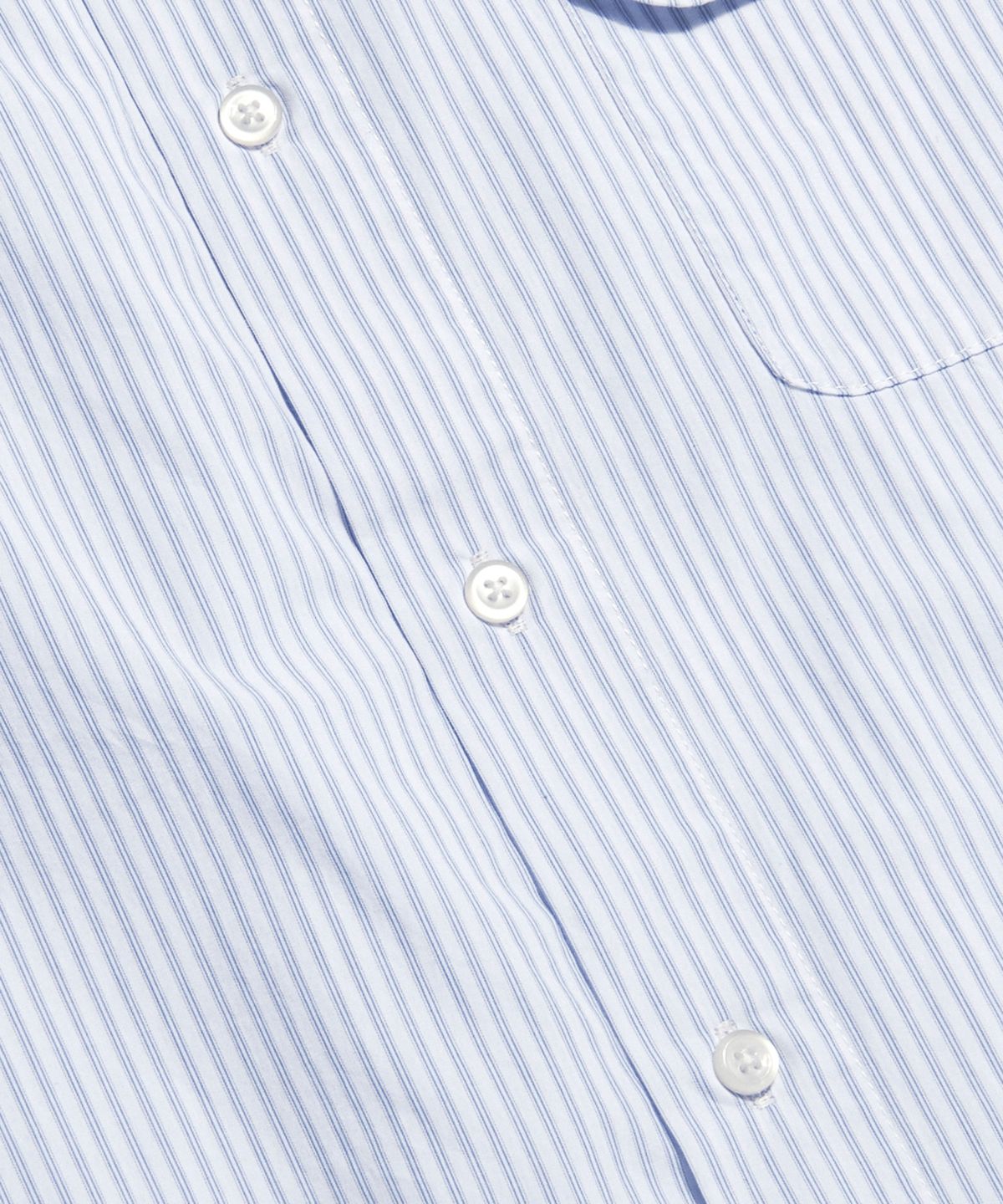 에스피오나지(ESPIONAGE) Vintage Stripe Flap Pocket Shirt White