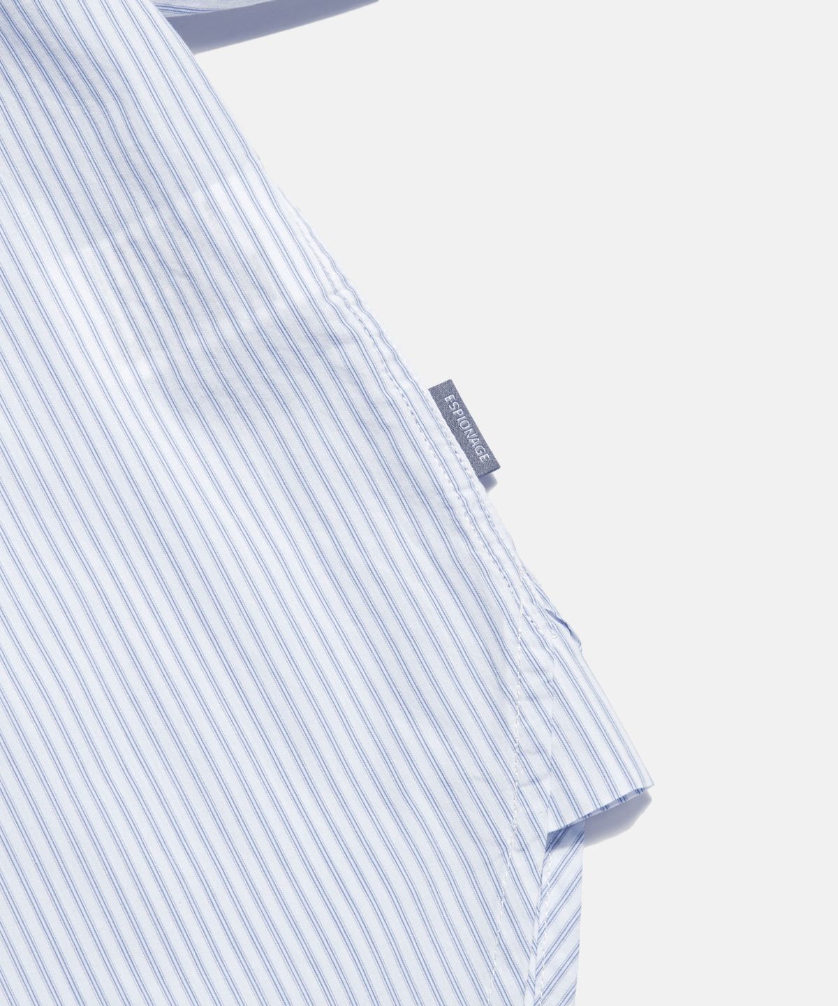 에스피오나지(ESPIONAGE) Vintage Stripe Flap Pocket Shirt White