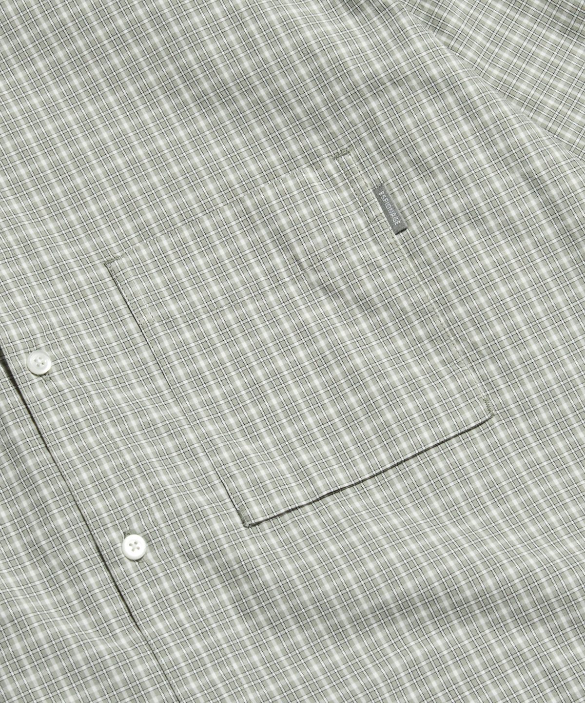 에스피오나지(ESPIONAGE) Grandpa Check Comfy Shirt Grey