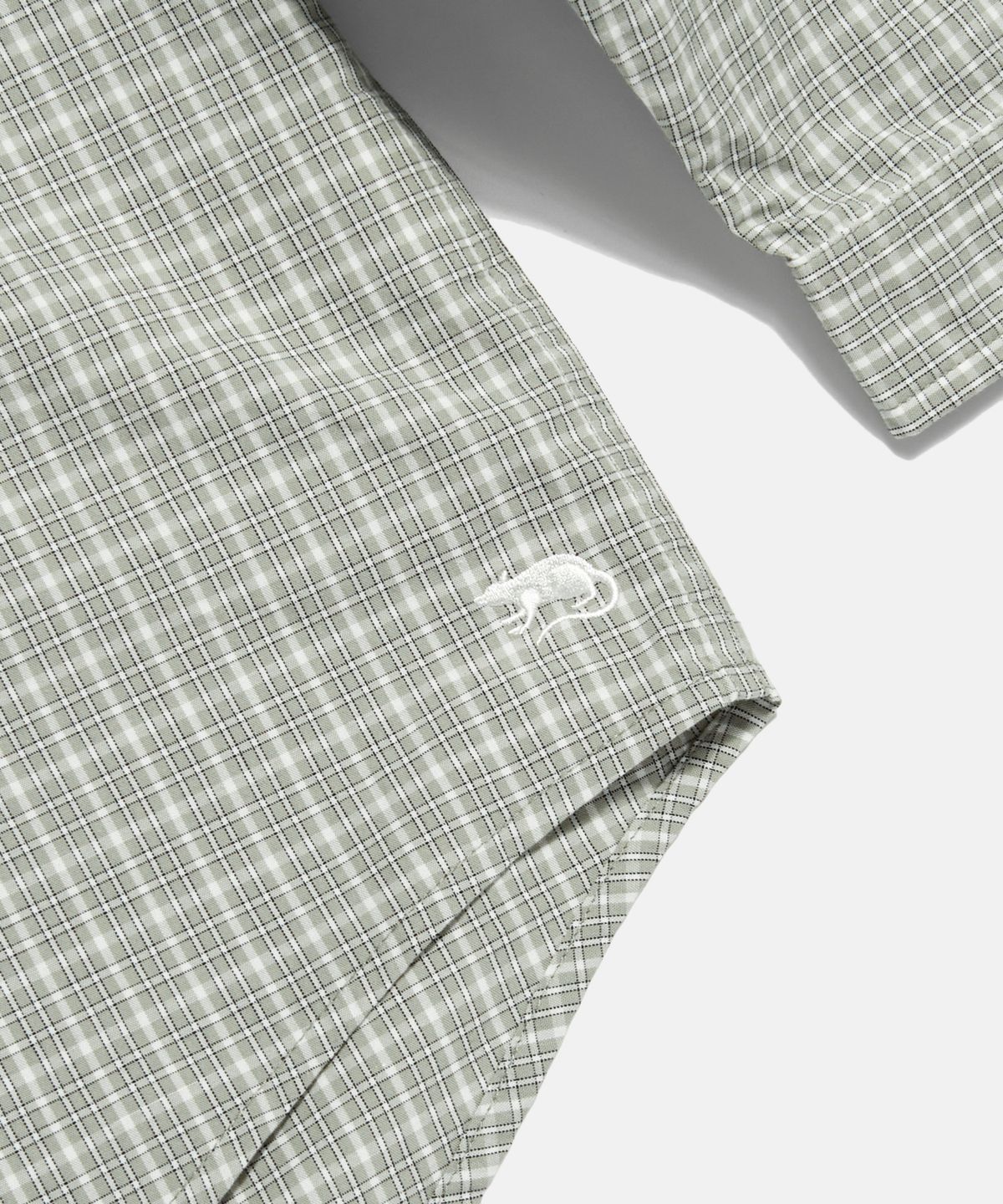 에스피오나지(ESPIONAGE) Grandpa Check Comfy Shirt Grey