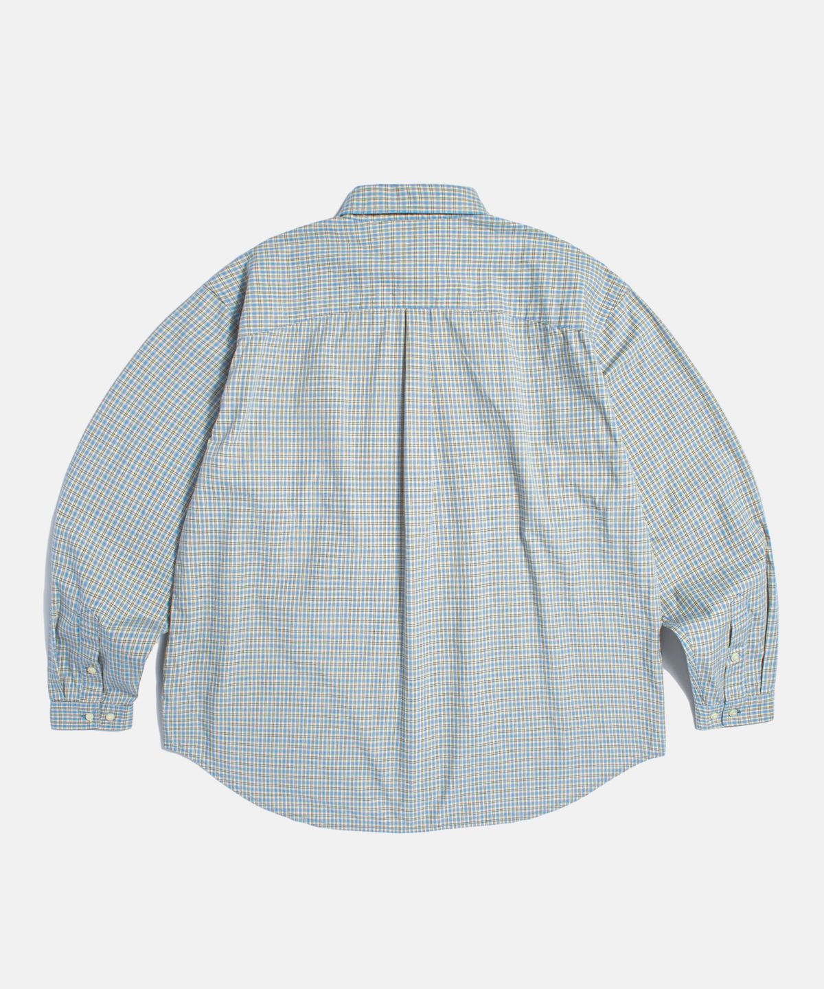 에스피오나지(ESPIONAGE) Grandpa Check Comfy Shirt Blue