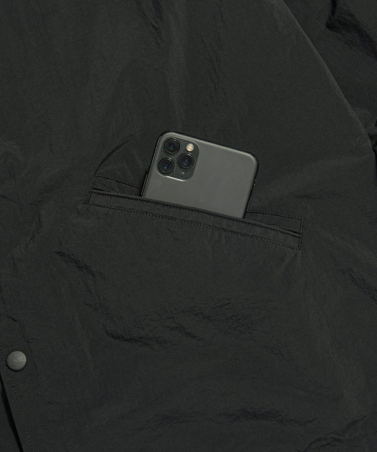 에스피오나지(ESPIONAGE) Light Coach Jacket Black