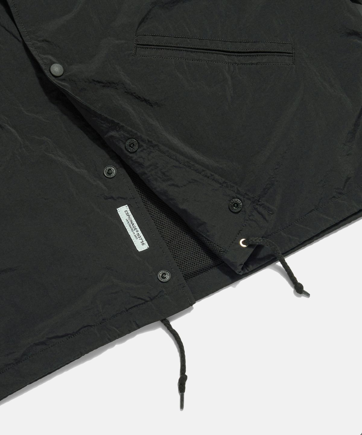 에스피오나지(ESPIONAGE) Light Coach Jacket Black