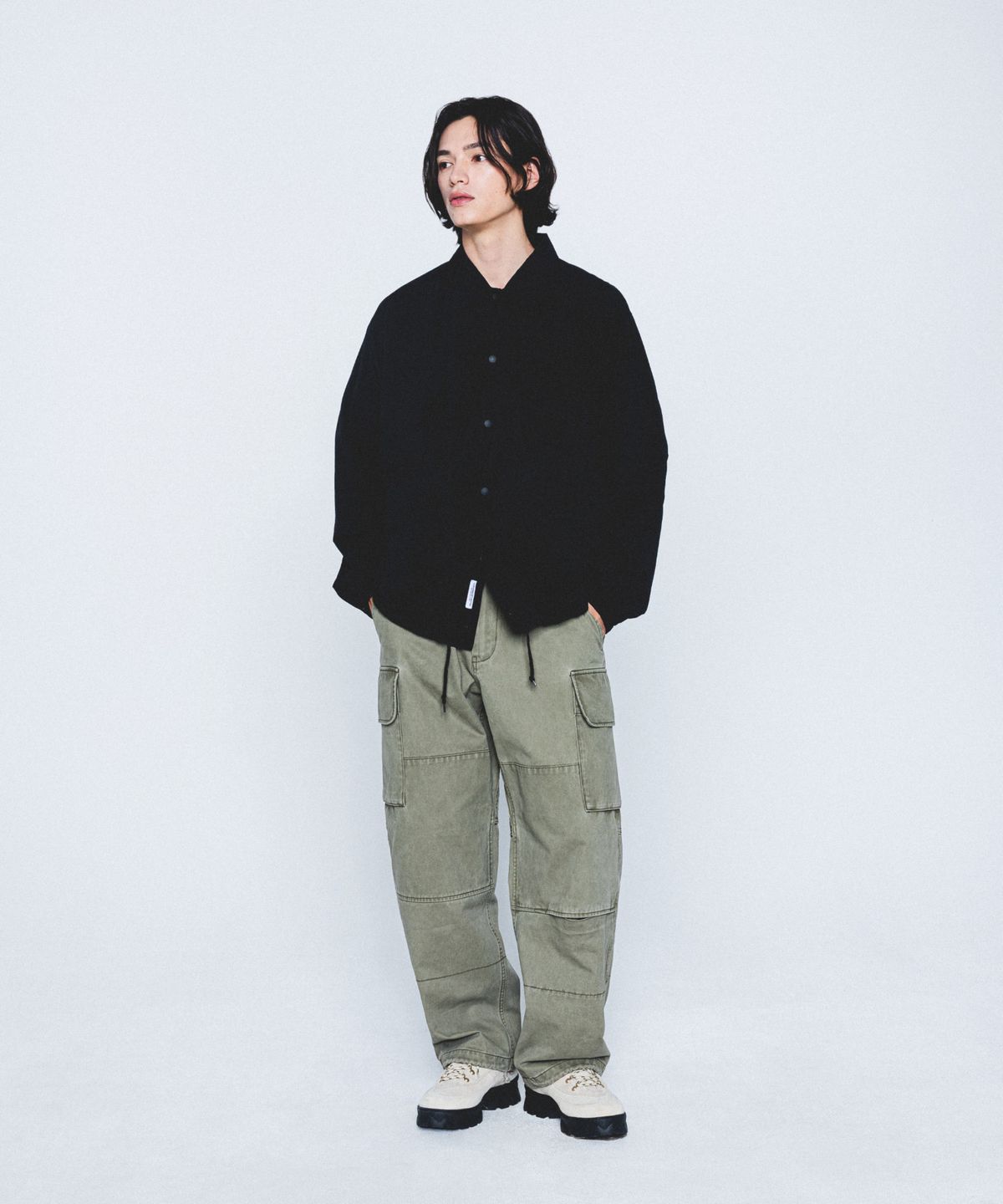 에스피오나지(ESPIONAGE) Light Coach Jacket Black