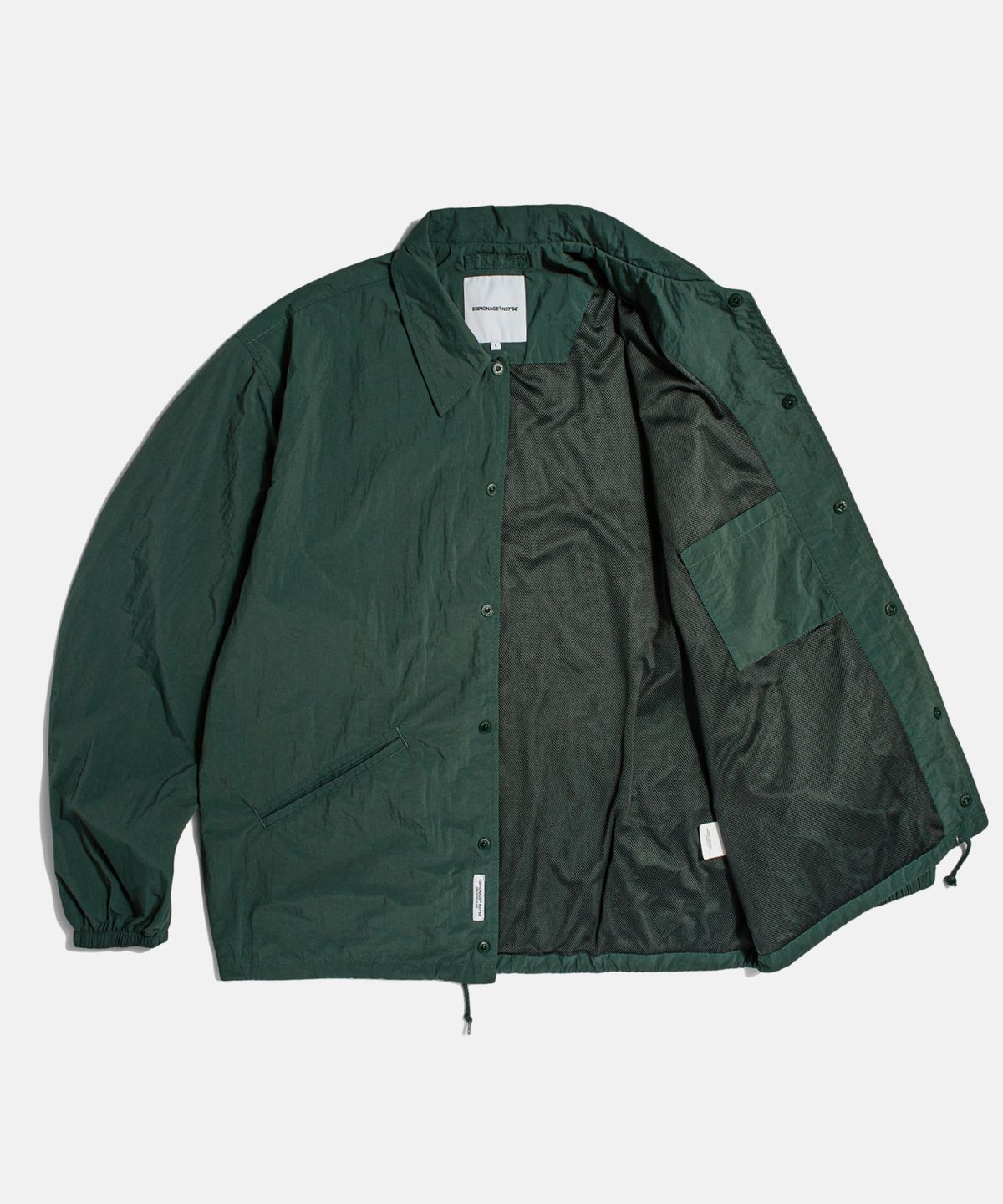 에스피오나지(ESPIONAGE) Light Coach Jacket Dark Green