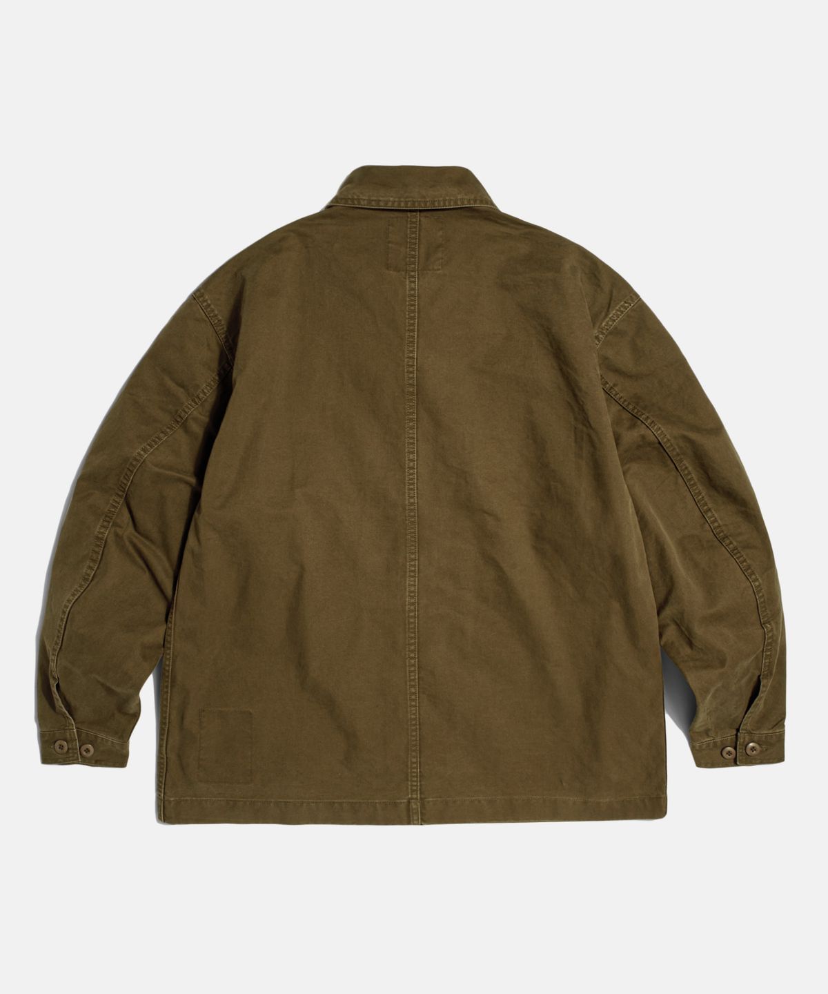 에스피오나지(ESPIONAGE) French Wide Work Jacket (Moleskin) Washed Brown