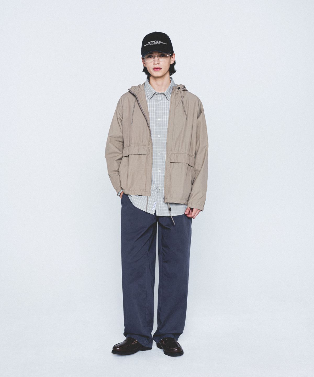 에스피오나지(ESPIONAGE) Traveler Hooded Jacket Dark Beige