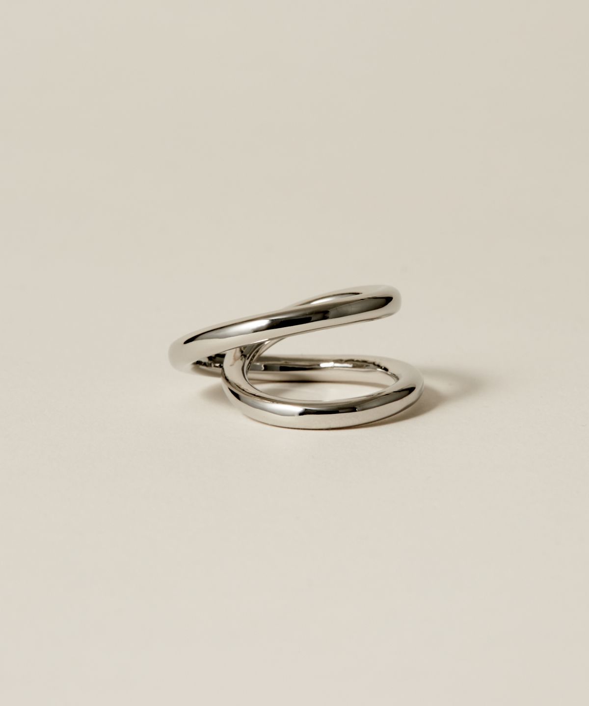 노비스도쿄(NOVICE TOKYO) 나선형 크로스 반지 Spiral Cross Ring / Silver